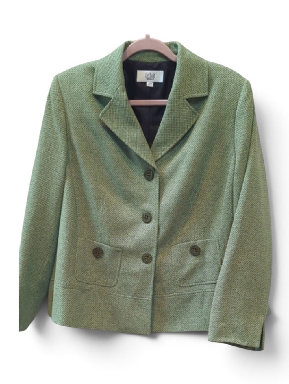 Le Suit, Avocado Green Blazer/Suit Jacket. Size 16W